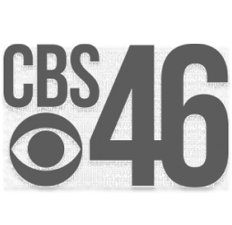 Atlanta CBS 46 Logo where Nuvia Dental Implants Center was featured
