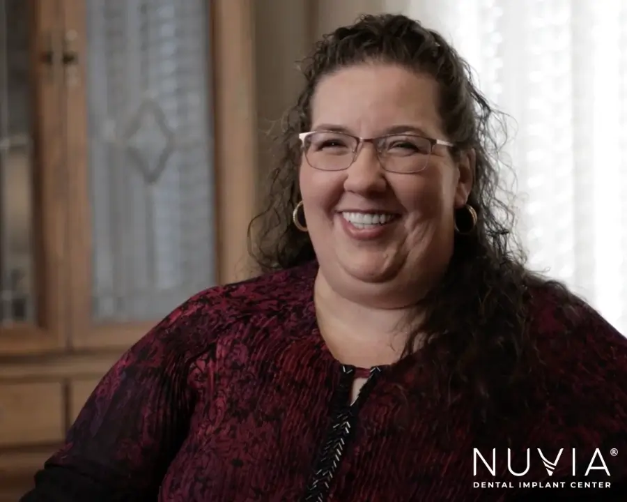 Trish after her Dental Implant Surgery.