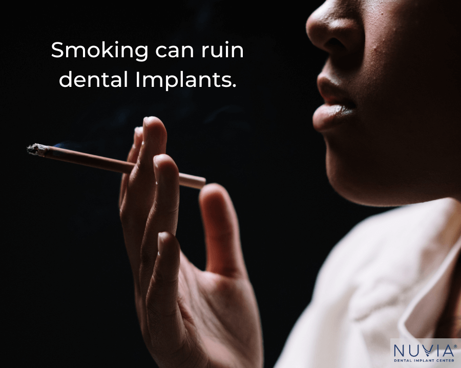 smoking can ruin dental implants