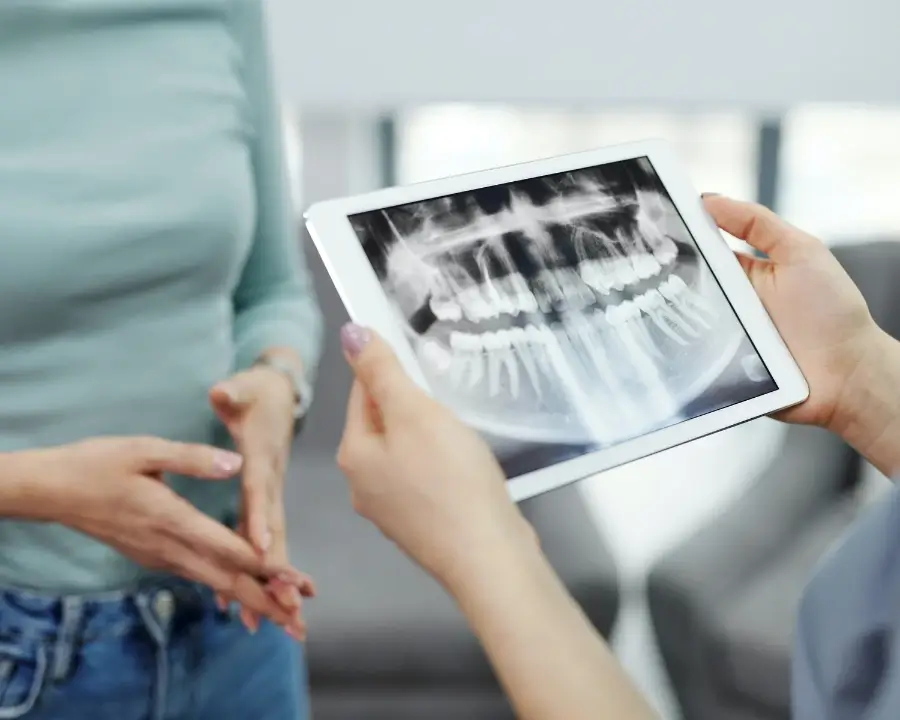 Xay of teeth on ipad