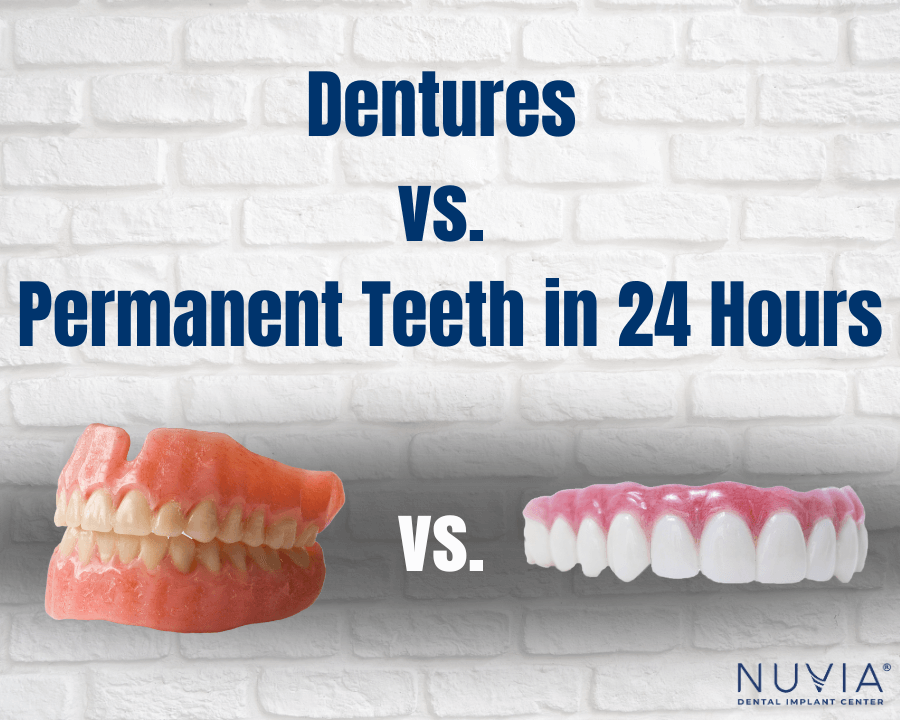 Dentures and Permanent teeth in 24-Hours