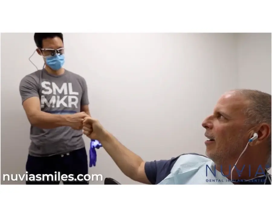 Adam shaking his surgeons hand