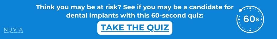 CTA for those with bone loss in teeth to take the quiz