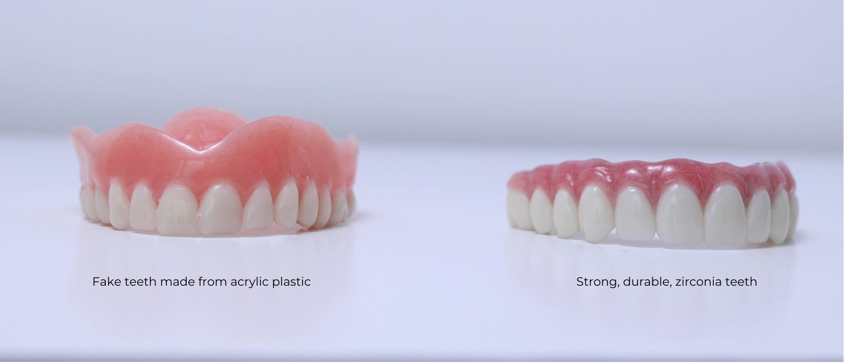 Acrylic vs zirconia