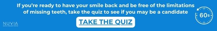 Graphic that say's "take the quiz" against a blue background