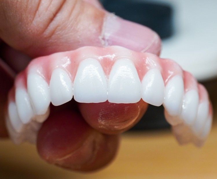 zirconia teeth up close