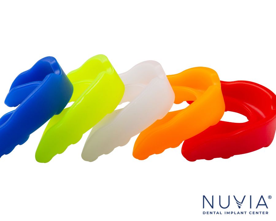 Nuvia mouth guards to protect and care for full mouth dental implants
